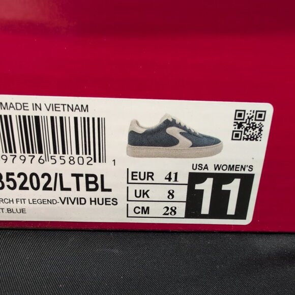 Skechers Arch Fit Legend Court Classics Sneakers Women's Shoes US 11 Light Blue - Picture 10 of 11